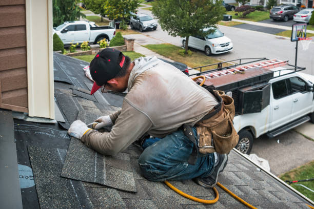 Professional Roof Inspection technician working in Warnock, OH
